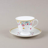 Raindrops And Roses Teacup & Saucer- Set Of 6