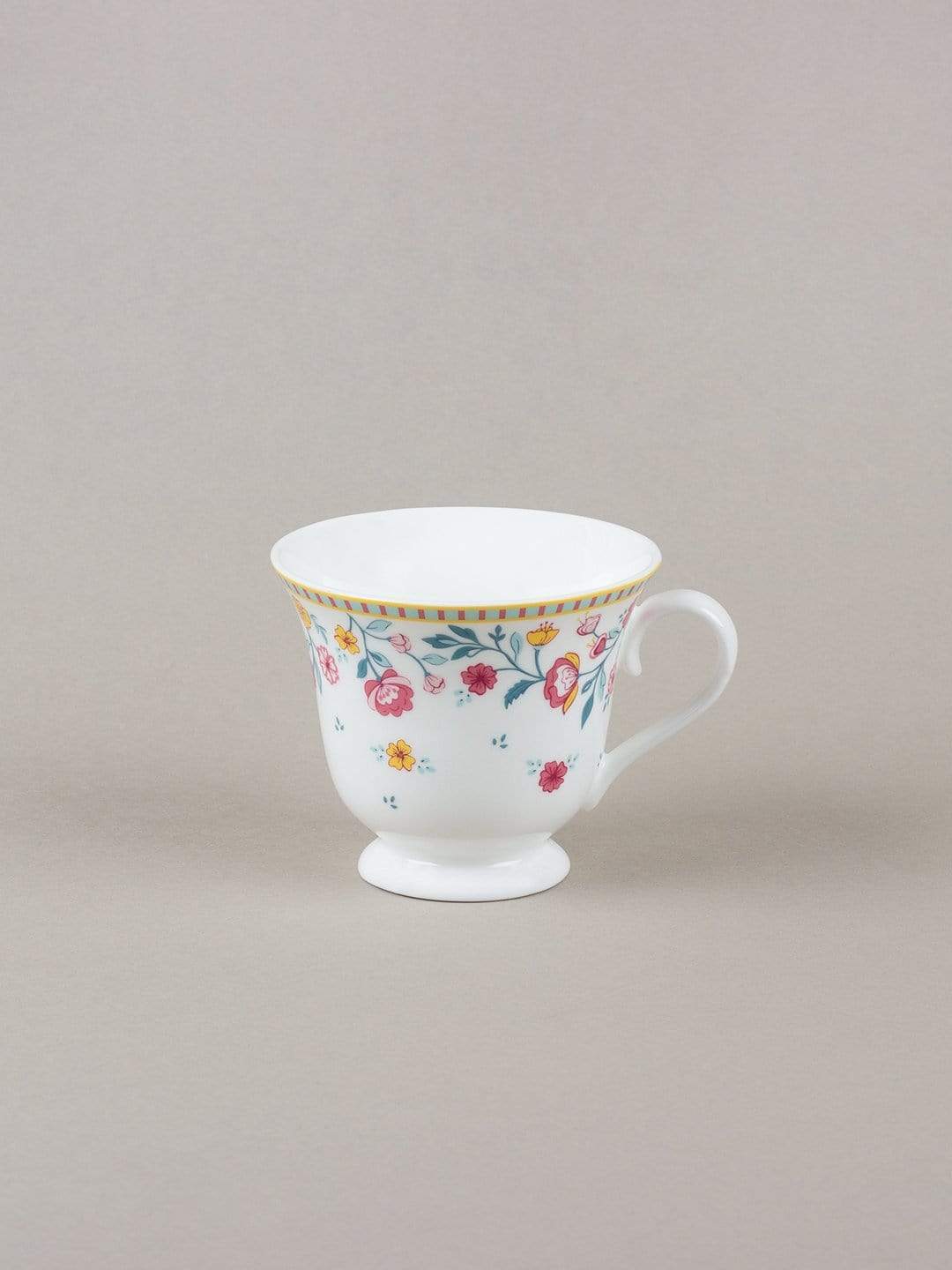 Raindrops And Roses Teacup & Saucer- Set Of 6