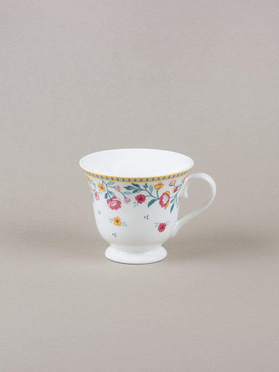 Raindrops And Roses Teacup & Saucer- Set Of 6