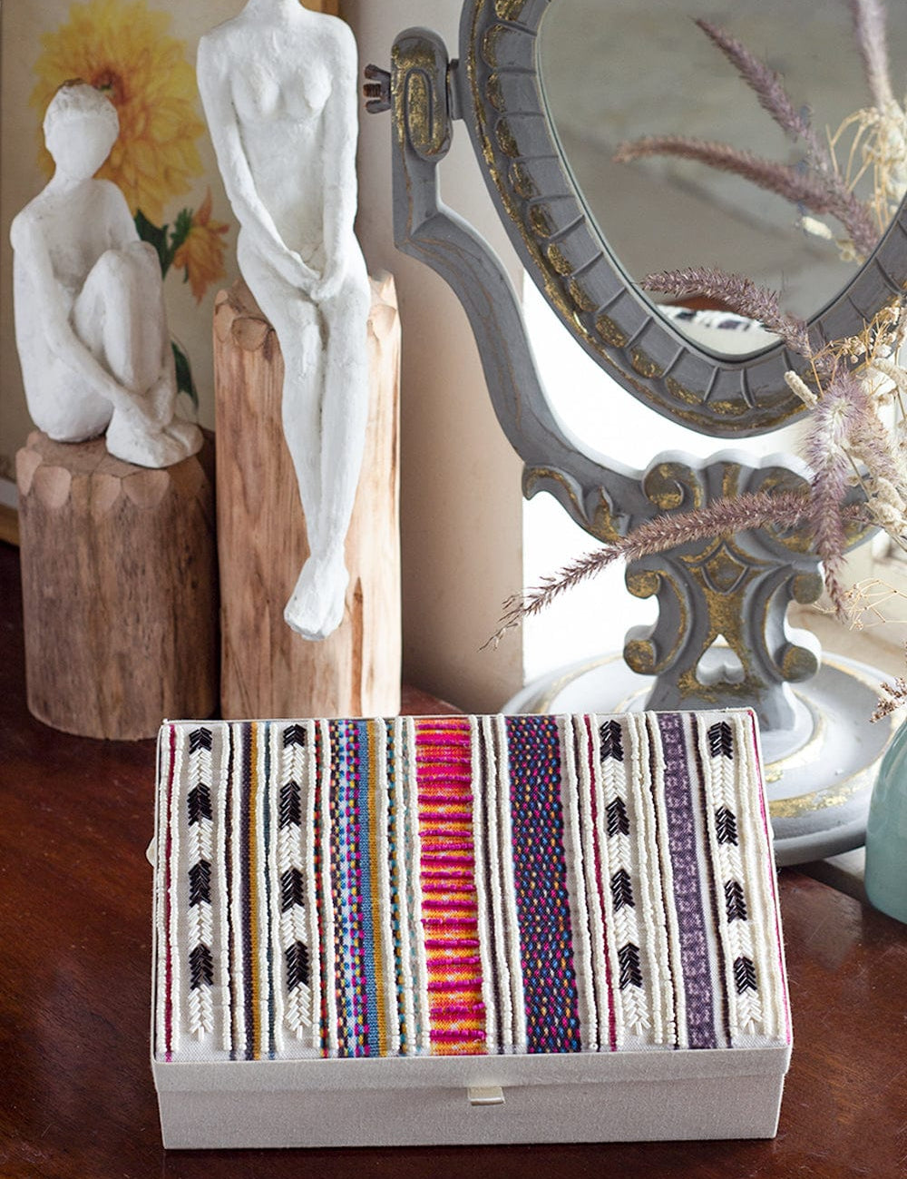 Rays Beaded Jewellery Box