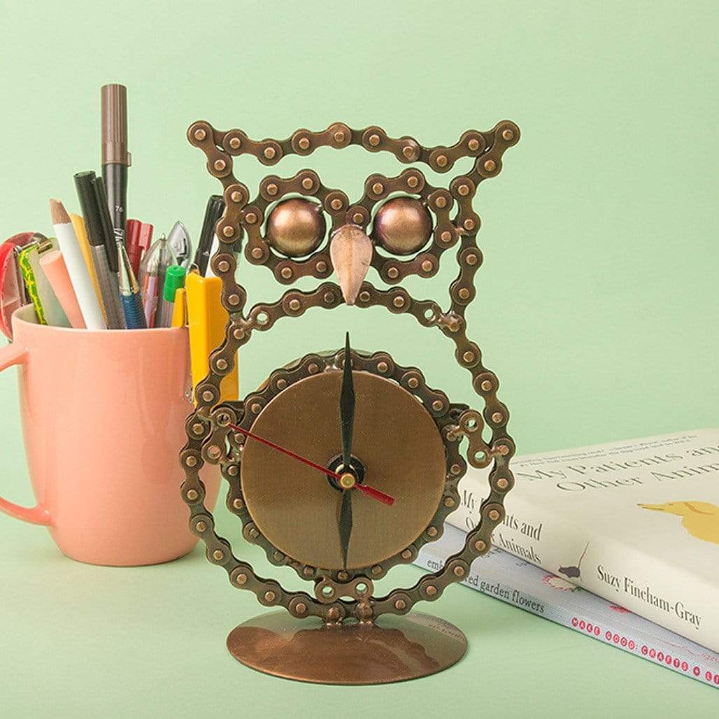 Recycled Owl Clock