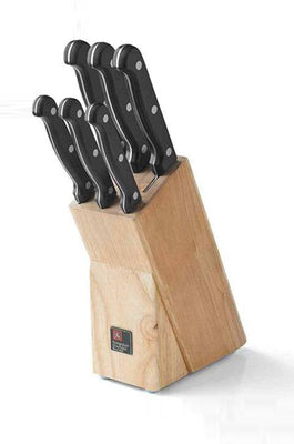 Richardson Sheffield Artisan Stainless Steel Natural Kitchen Block - Set of 6