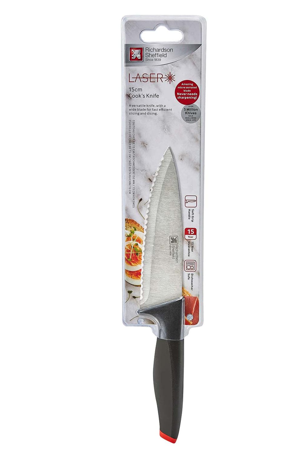 Richardson Sheffield Laser Stainless Steel Cooks Knife