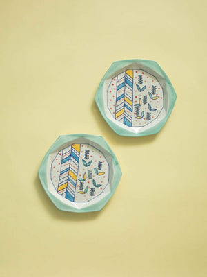 Riley Hexagon Plates - Set Of 2