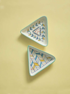 Riley Triangle Plates -set Of 2