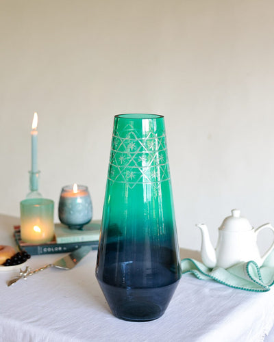 Riwa Etched Glass Vase