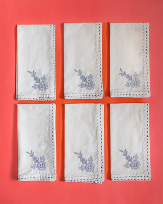 Roshanara Blue Napkins- Set of 6