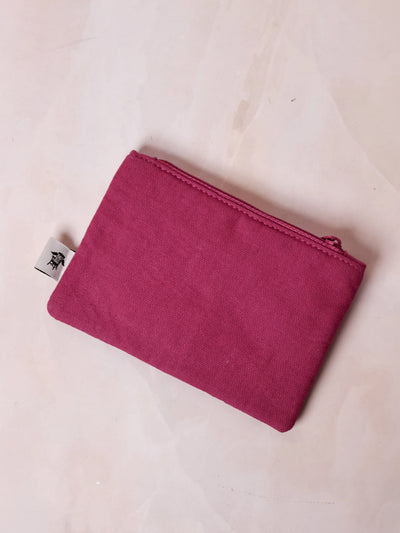 Secret Garden Embroidered Monogram Coin Pouch