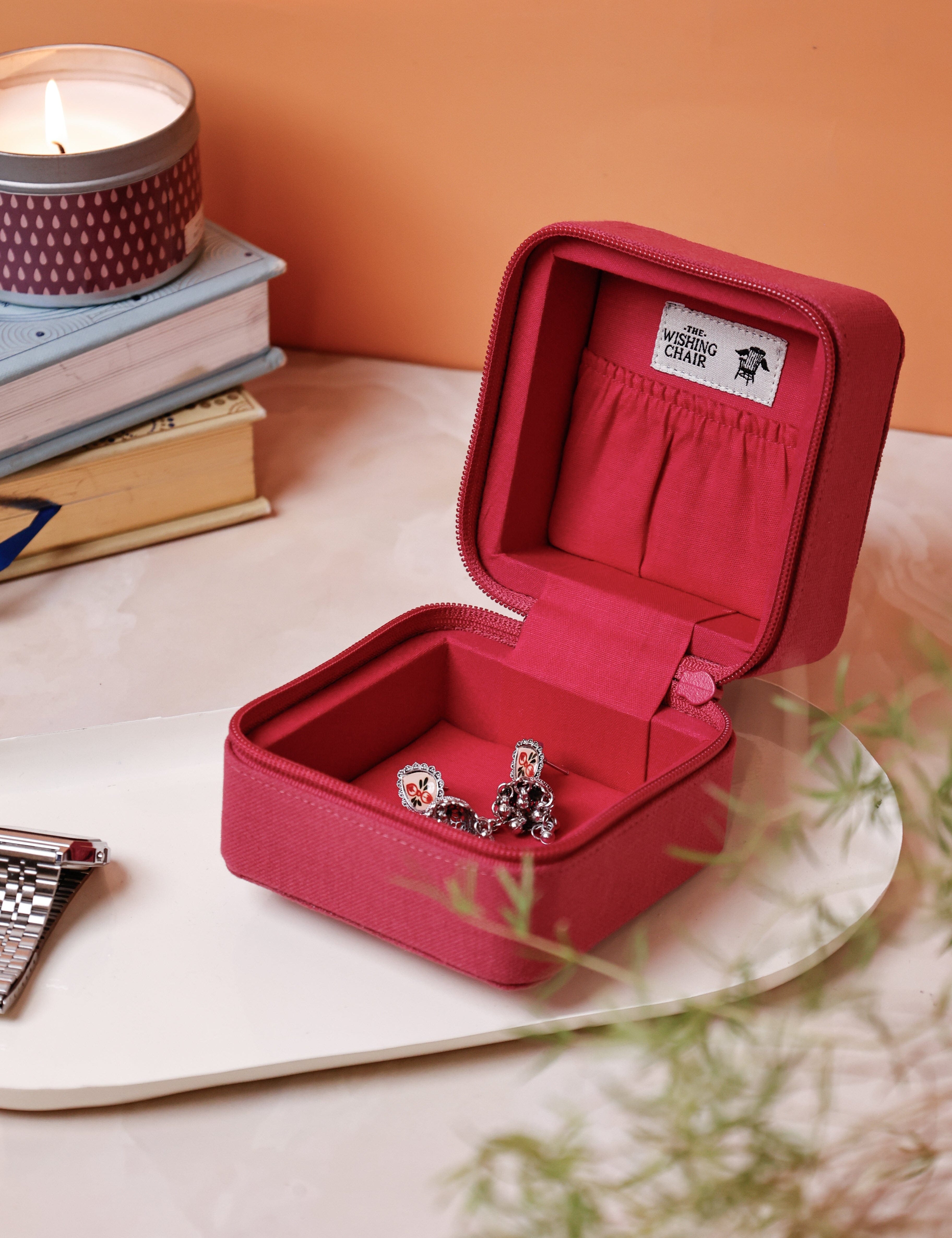 Secret Garden Embroidered Monogram Mini Jewellery Box | The Wishing Chair
