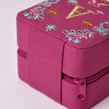 Secret Garden Embroidered Monogram Mini Jewellery Box | The Wishing Chair