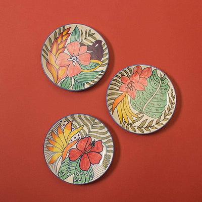 Secret Garden Wall Plates - Set Of 3