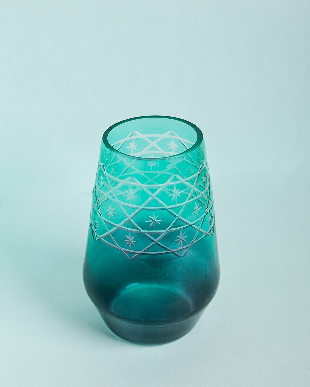 Seher Etched Glass Vase