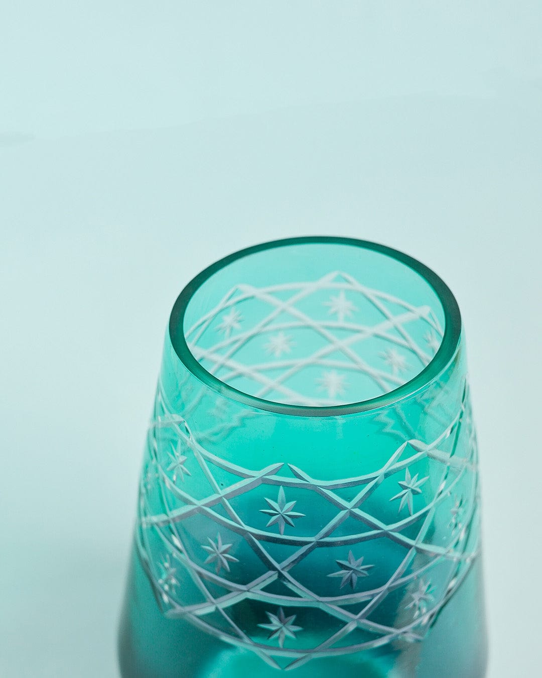 Seher Etched Glass Vase