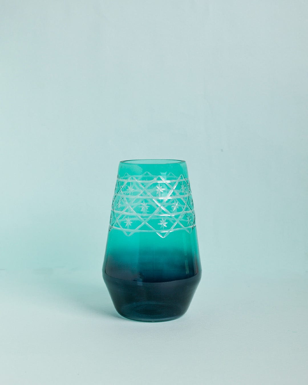 Seher Etched Glass Vase