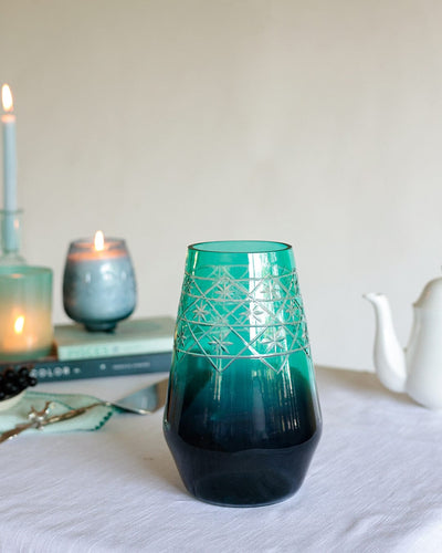 Seher Etched Glass Vase