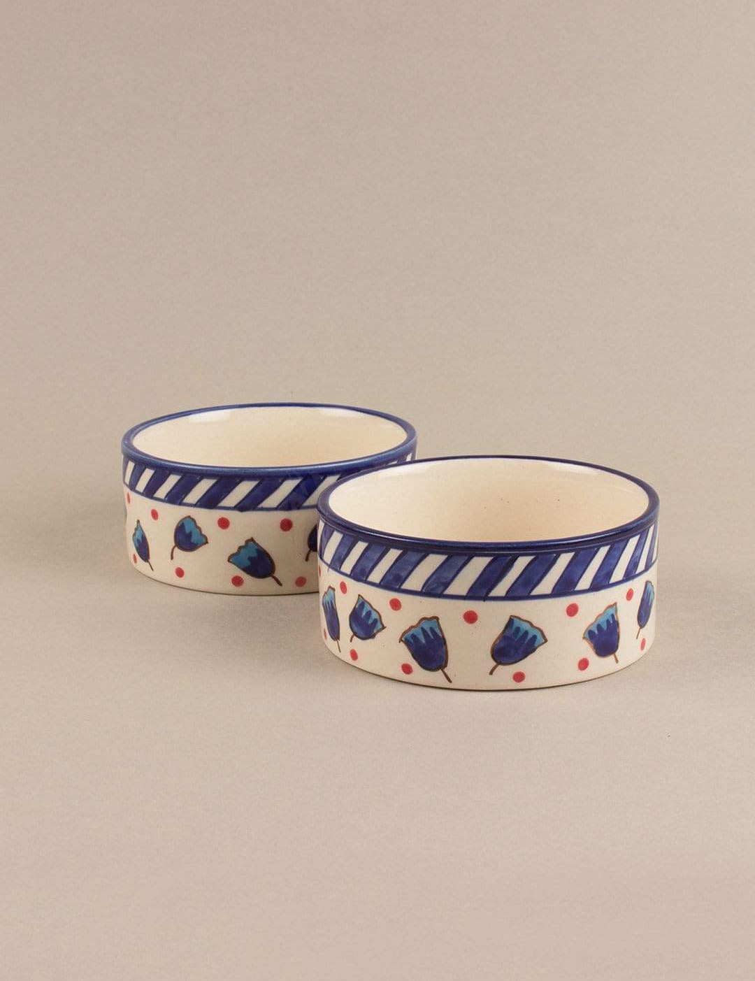 serveware Aiden Handpainted Nut Bowl- Set Of 2