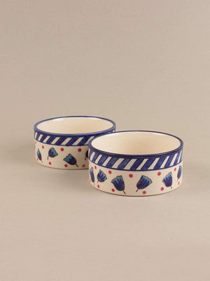serveware Aiden Handpainted Nut Bowl- Set Of 2