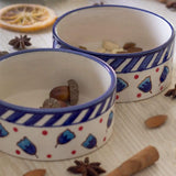 serveware Aiden Handpainted Nut Bowl- Set Of 2