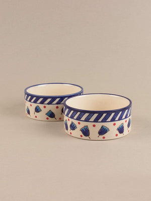 serveware Aiden Handpainted Nut Bowl- Set Of 2