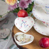 serveware Arunya Handpainted Ceramic Teabag Holder