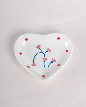 serveware Arunya Handpainted Ceramic Teabag Holder