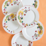 serveware Garden of Eden Fine China Ceramic Dinner Plates - Set of 6