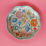 serveware Kelly Green Handpainted Chip & Dip Platter