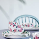 serveware Magique by The Wishing Chair: Portrait of a Rose Dinner Set 20 pcs