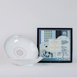 serveware Magique by The Wishing Chair: River of Flowers Coupe Pasta Plates - Set of 2