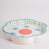 serveware Masquerade Ceramic Flower Platter | The Wishing Chair