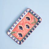 serveware Nira Hand-painted Rectangle Platter