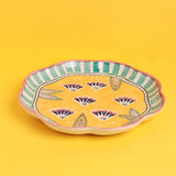 serveware Nira Handpainted Chip & Dip Platter