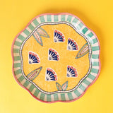 serveware Nira Handpainted Chip & Dip Platter