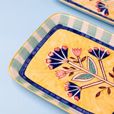 serveware Nira Handpainted square Platters - Set of 2