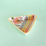 serveware Pink Horizon Hand Painted Triangular Platters - Set of 2