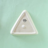 serveware Pink Horizon Hand Painted Triangular Platters - Set of 2