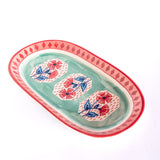 serveware Poppies & Play Hand-painted Oval Platters.