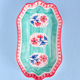 serveware Poppies & Play Handpainted Organic Platter