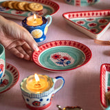 serveware Poppies & Play Handpainted Tapas Plate