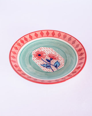 serveware Poppies & Play Handpainted Tapas Plate