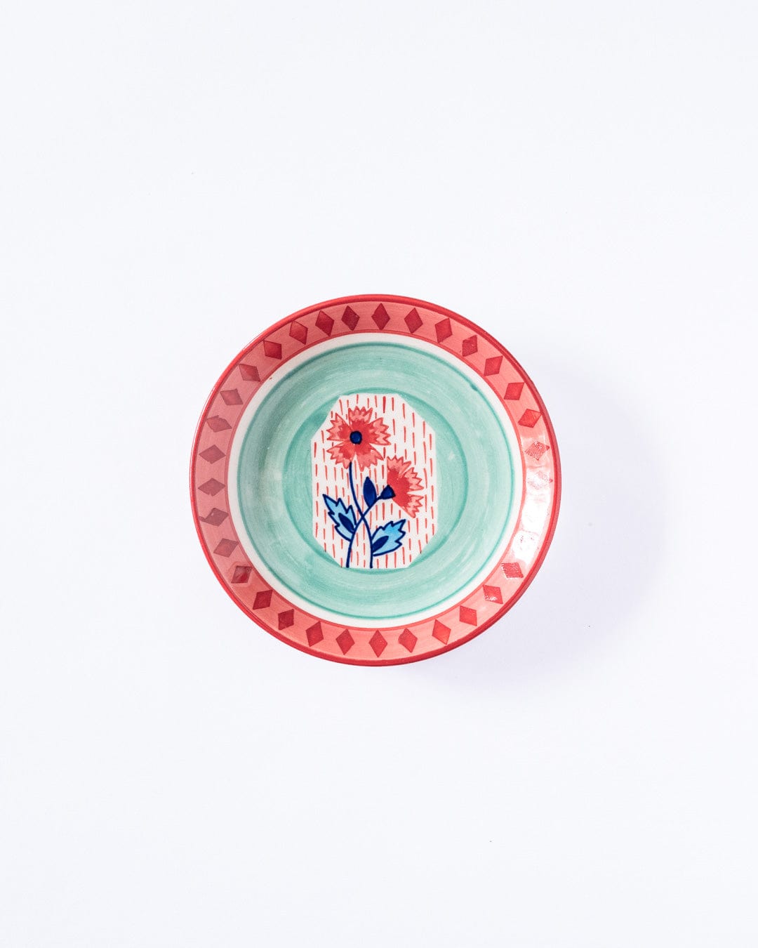 serveware Poppies & Play Handpainted Tapas Plate