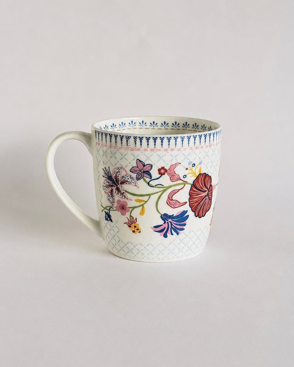 French Countryside Ceramic Mugs - Set of 6