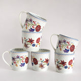 French Countryside Ceramic Mugs - Set of 6