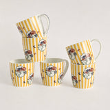 Bloom Society Ceramic Mugs - Set of 6