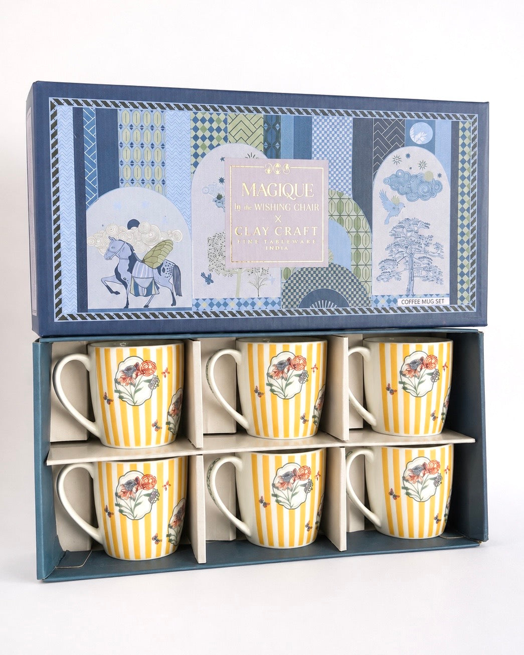 Bloom Society Ceramic Mugs - Set of 6