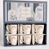 Bloom Society Ceramic Mugs - Set of 6