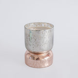 Shimmer Hourglass Soy Wax Candle in Hand Blown Glass