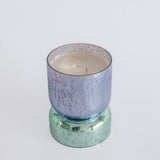 Shimmer Hourglass Soy Wax Candle in Hand Blown Glass