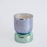 Shimmer Hourglass Soy Wax Candle in Hand Blown Glass