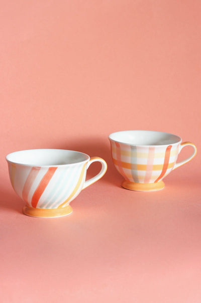 Sienna Handpainted Ceramic Soup Bowls - Set of 2